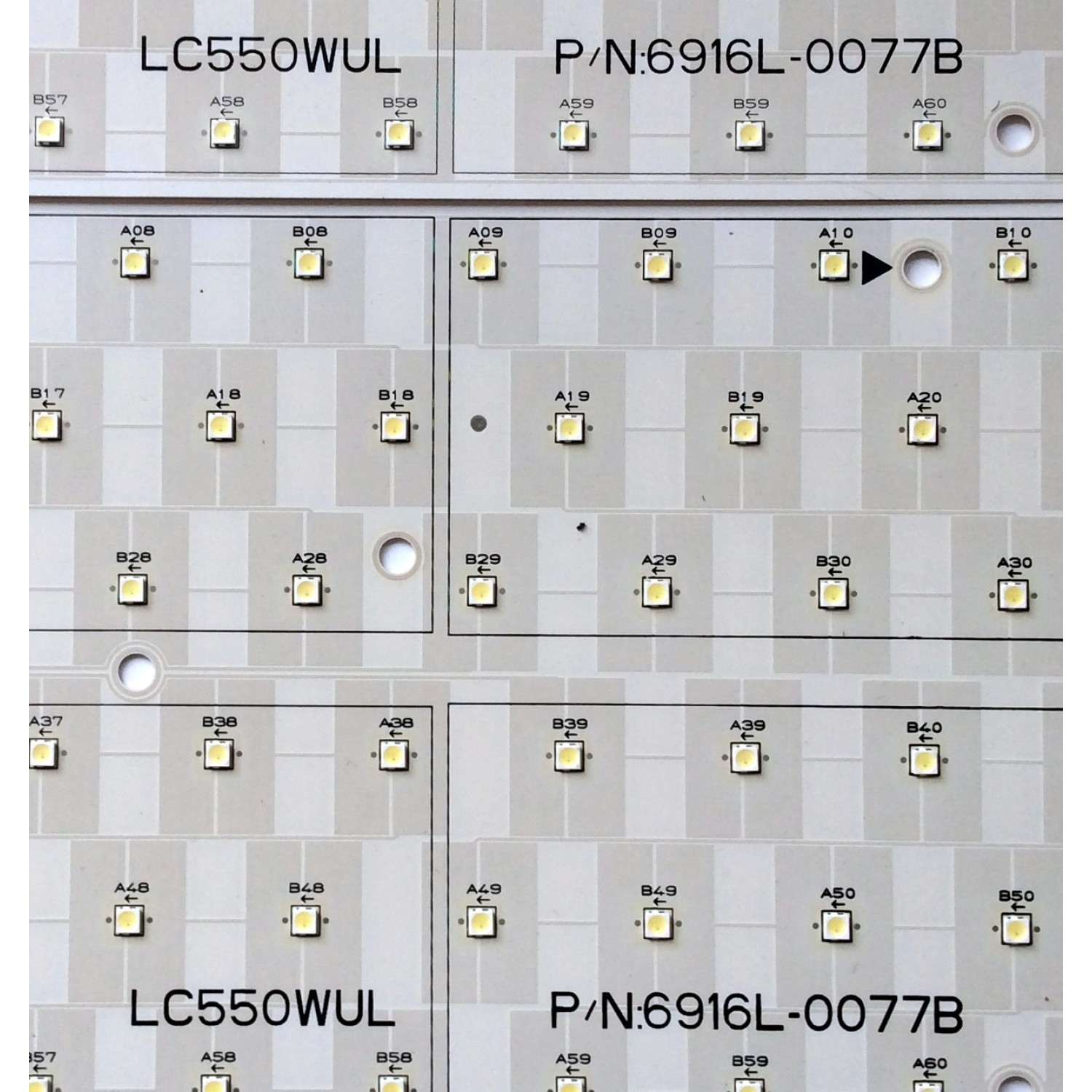 KIT DE LED`S PARA TV (8 PIEZAS) / VIZIO 6916L-0077B / LC550WUL / PANEL LC550WUL (SB)(M3) / MODELO VF550XVT1A - Imagen 2